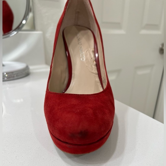 Franco Sarto Burgundy Baroque Pumps - Picture 16 of 16
